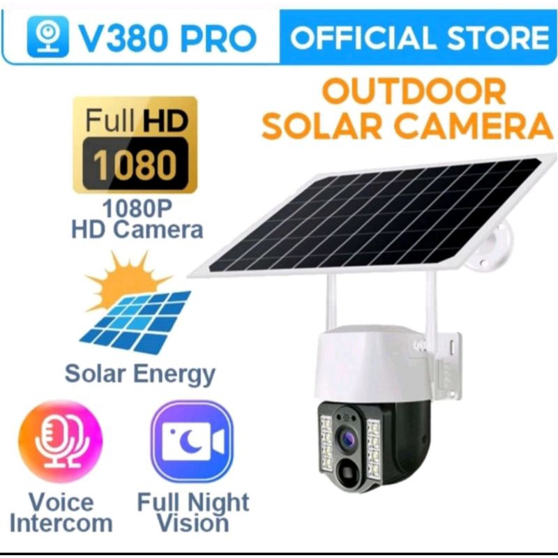 New CCTV IP Camera WIFI Solar Panel Surya Tenaga Matahari 8MP Outdoor