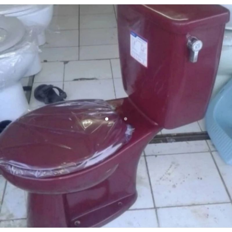 CLOSET DUDUK TOTO 516 ENGKOL MERAH MARUN