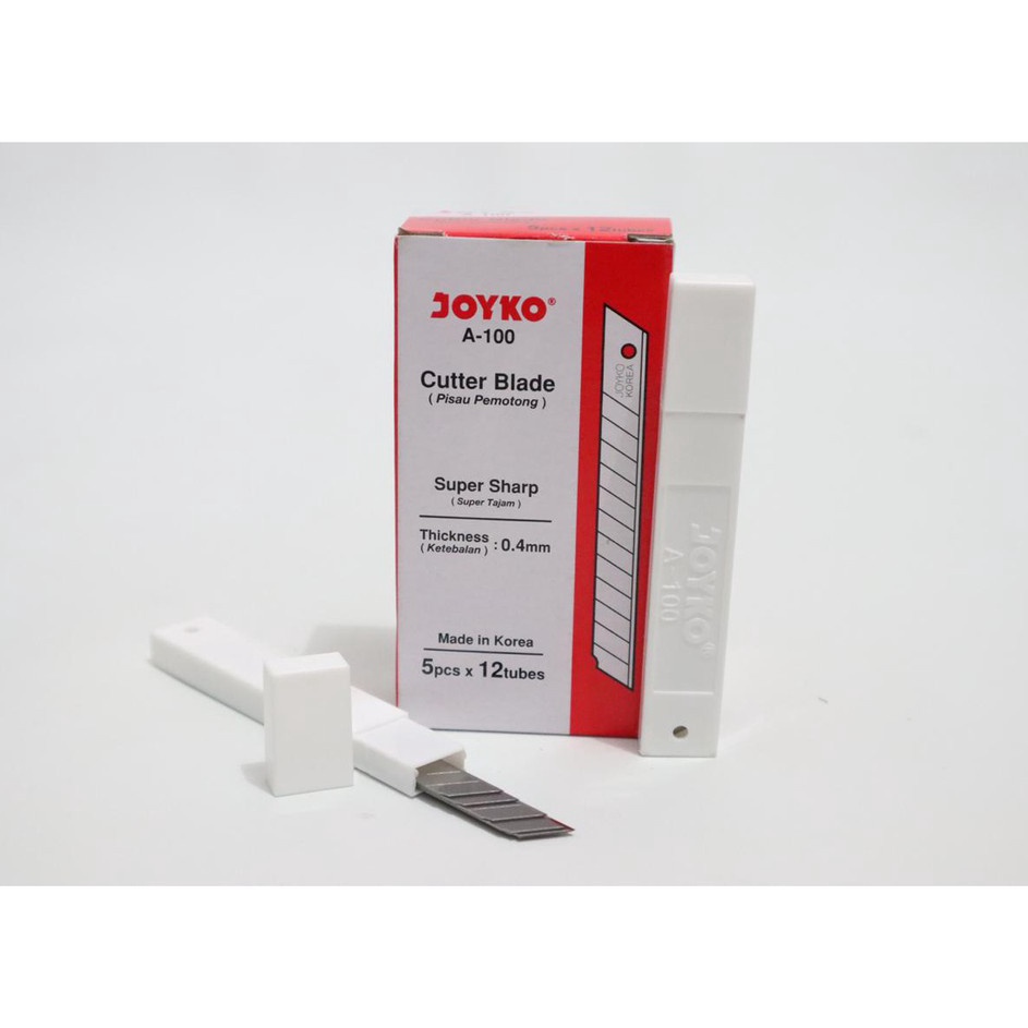 

Stock Ready Isi Cutter Mata Pisau Ukuran Kecil Type A1 Merk Joyko Isi 12 Tube