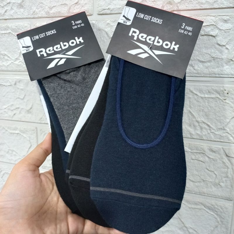 Kaos Kaki Reebok MEN 3 pasang | Reebok Low Cut Socks - Reebok Kaos Kaki