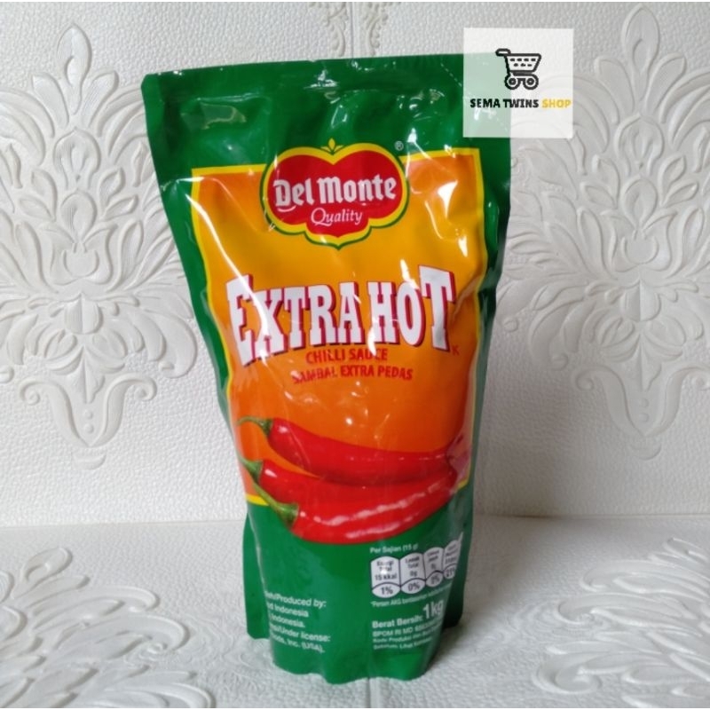 

Delmonte Saus EXTRA HOT 1Kg / Saos Sambal Chilli Kemasan Refill 1 Kg