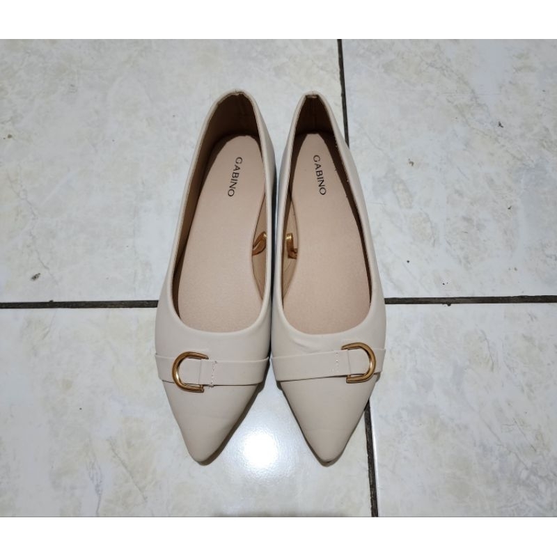 Gabino Women Flat Shoes Preloved Size 41 | Sepatu Wanita Gabino Ujung Lancip