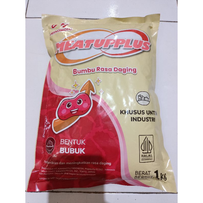 

Meatupplus Ajinomoto 1kg/meat up plus bumbu rasa daging