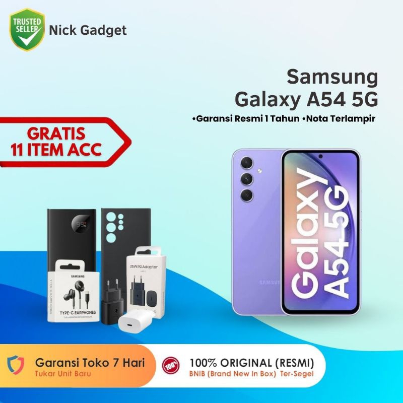 Samsung Galaxy A54 5G 8/128GB 8/256GB Garansi Resmi