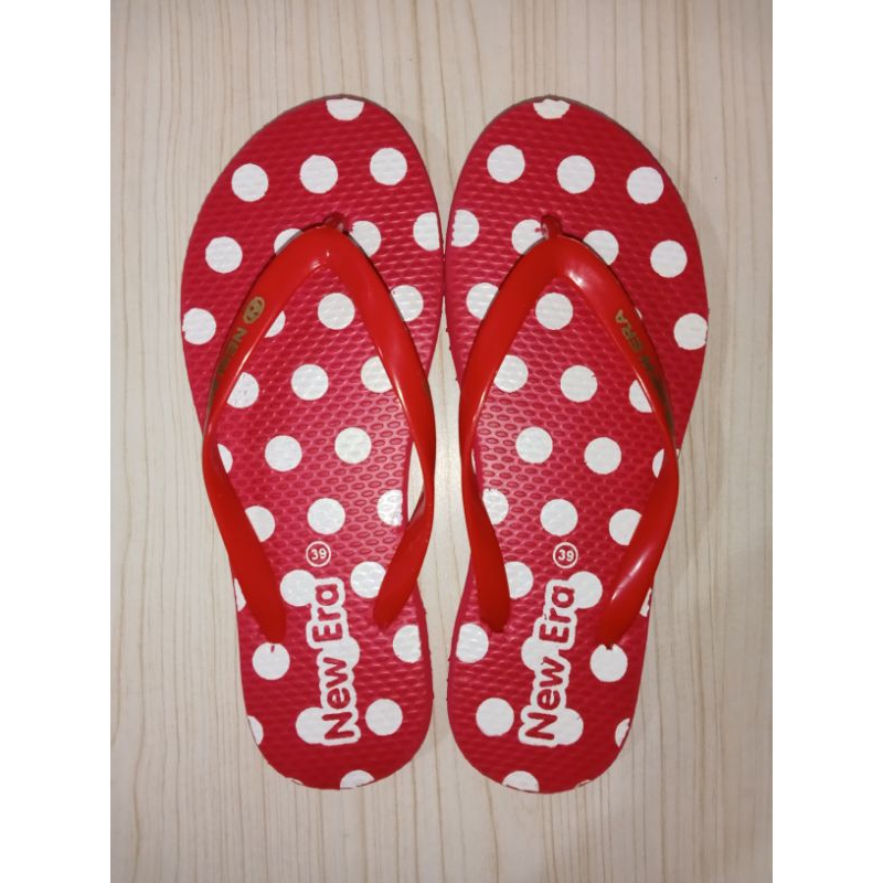 New Era Polkadot | Sandal jepit wanita | Sandal jepit cewek