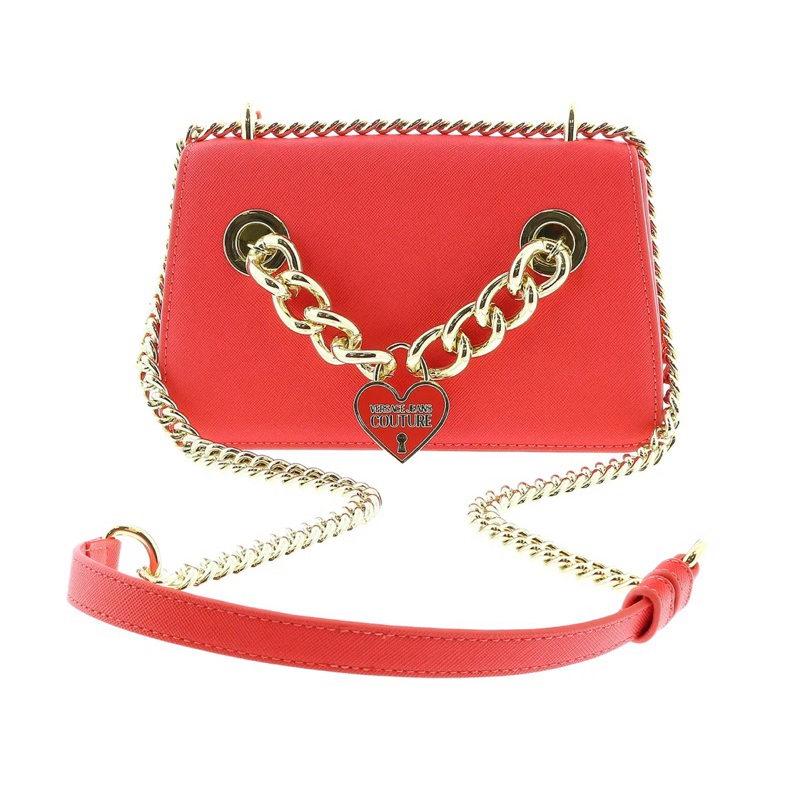 NEW ORIGINAL AUTHENTIC VERSACE JEANS COUTURE 74VA4BC1 ORANGE SHOULDER BAG