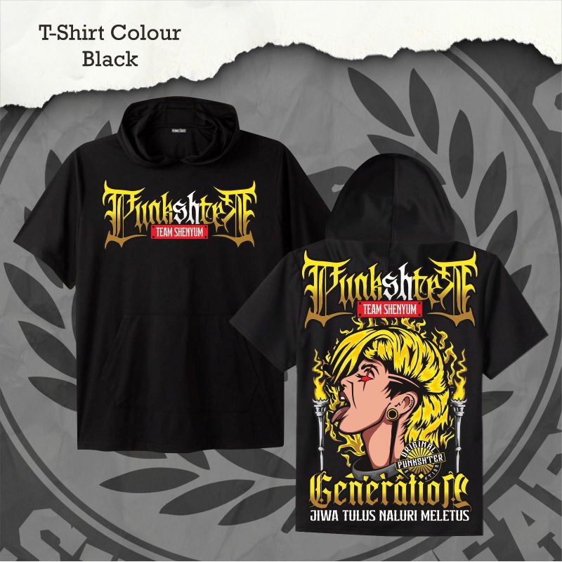 T-shirt Hoodie Punkshter Team Shenyum Generation Desain Keren Motif Terbaru By Foxclot