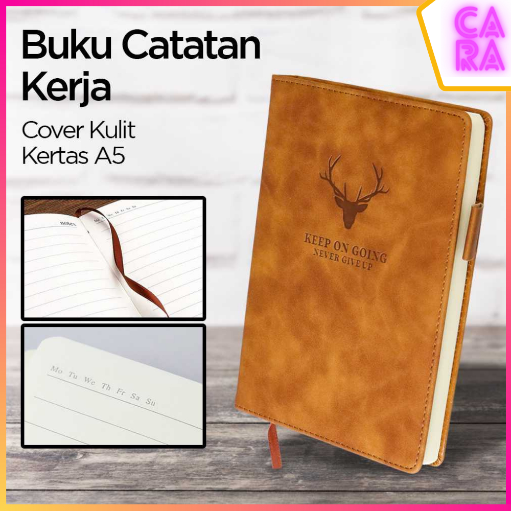 

Buku Catatan Harian Notebook Diary Cover Kulit 180 Lembar A5 CW-5025