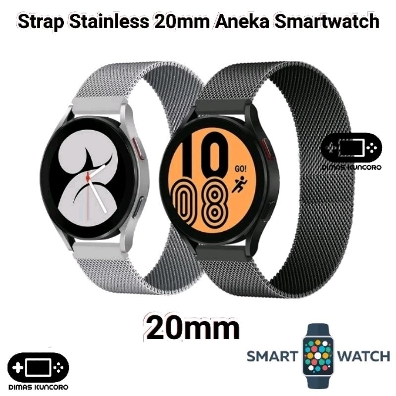 Strap Stainless 20mm suunto 3 fitness coros pace apex 2 steel tali jam