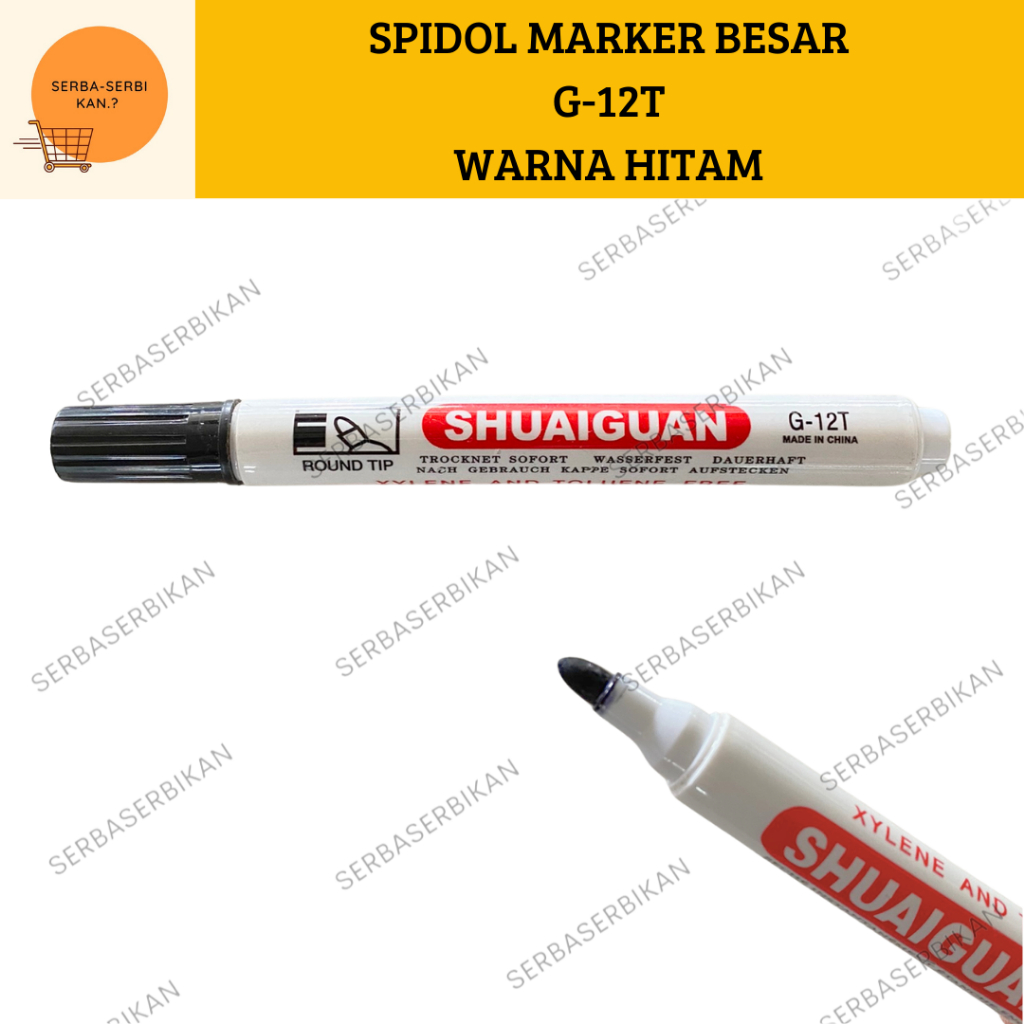 

SPIDOL BESAR WARNA HITAM PERMANENT/WHITE BOARD