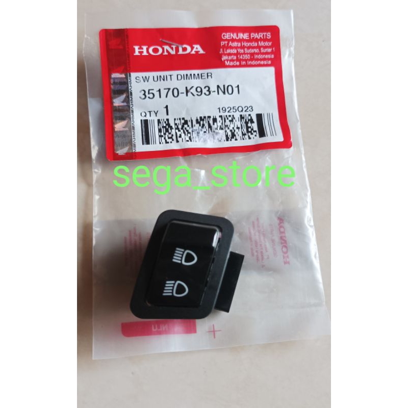 tombol saklar lampu dekat jauh dim dimmer honda scoopy fi esp 2017 ori original AHM 53170-K93-N01