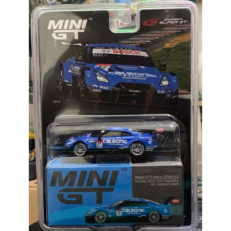 Mini GT Blister Nissan GTR R35 Nismo GT500 Calsonic 2021 SuperGT Series SEALED