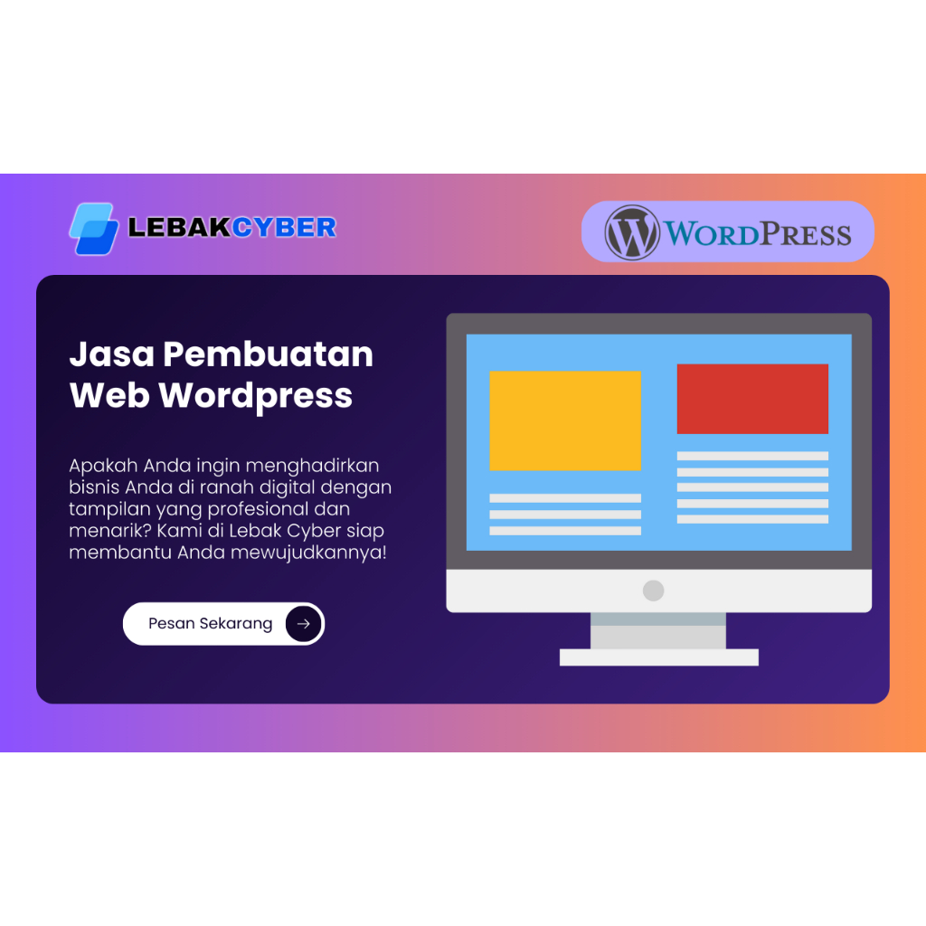 Jasa Pembuatan Website Wordpress + Gratis Domain dan Hosting