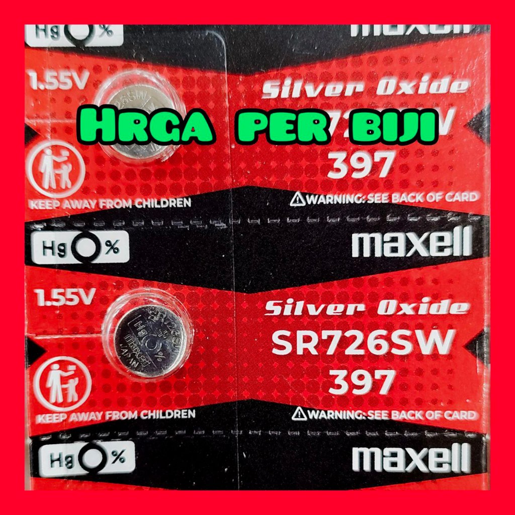 bateray maxell sr726sw 726 397 baterai jam tangan