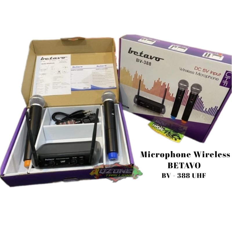 Microphone Wireless Betavo Audio Mic Wireless Betavo Type BV-388 UHF Original Betavo Audio