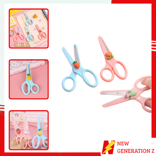 

NGZ Gunting Lucu Alat Tulis Anak Sekolah Kartun Diy Kertas Buatan Tangan Kantor Kecantikan Portabel Portabel Portabel Scissors