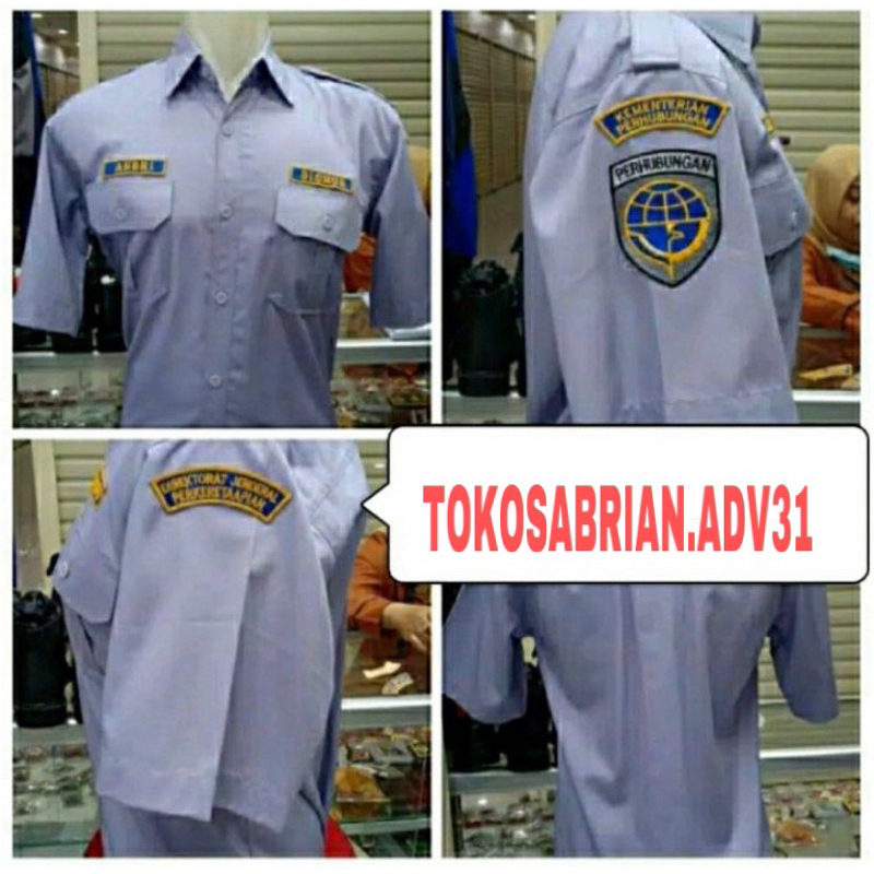 BAJU DISUB PDH/BAJU DINAS PERHUBUNGAN ABU POLOS
