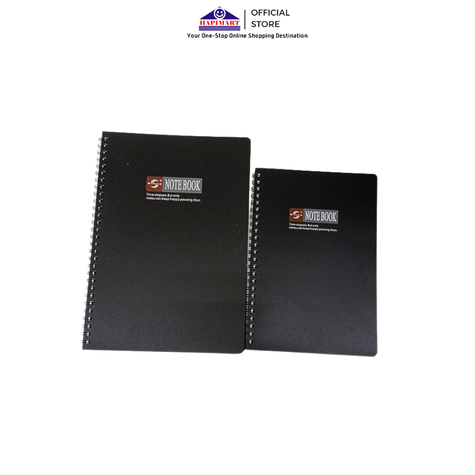 

Buku Catatan Jurnal Diary Notebook Spiral Buku Tulis Hard Cover Black B5 Buku Agenda Harian Anak Sekolah