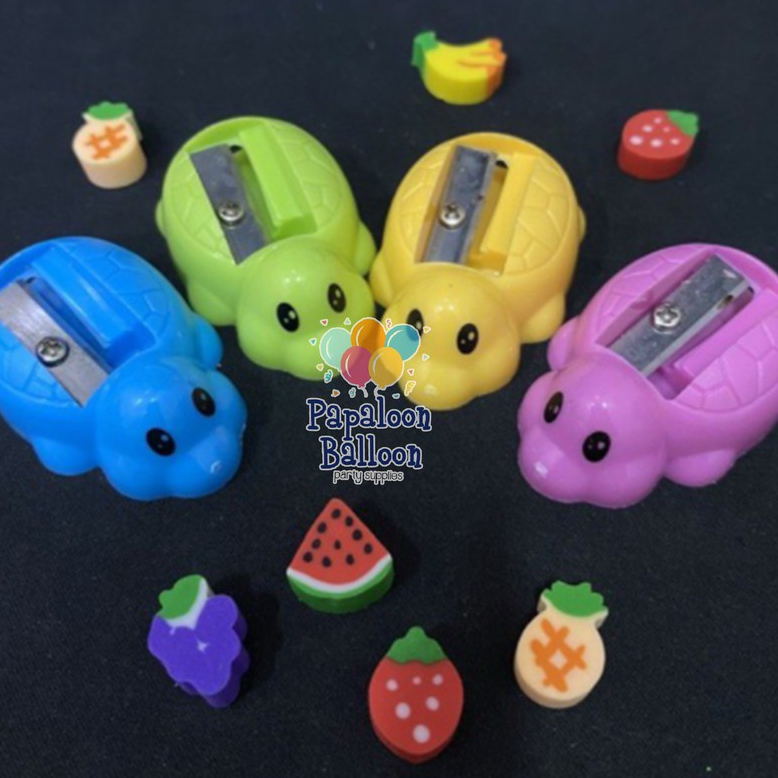 

penghapus murah / penghapus pensil dan Serutan Lucu / Rautan Pensil / Sharpener Murah satuan