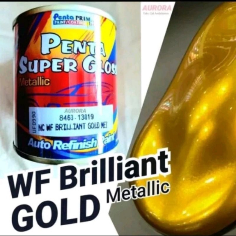 Cat Penta Super Gloss WF Brilian Gold Met 8463-13019 Kuning Emas Metalik