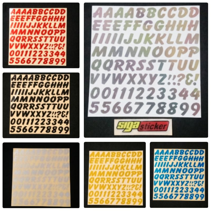 Sticker Abjad Huruf STIKER CUTTING ABJAD
