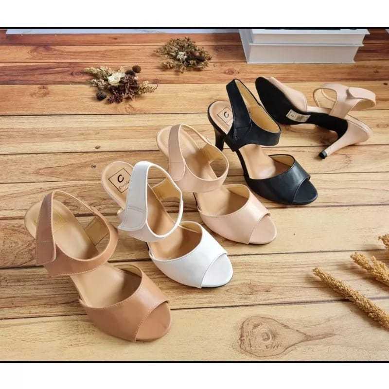 Sasakura Shoes Sepatu Sandal High Heels Hak Tinggi Perempuan Wanita Korean Style Remaja Wisuda Konda