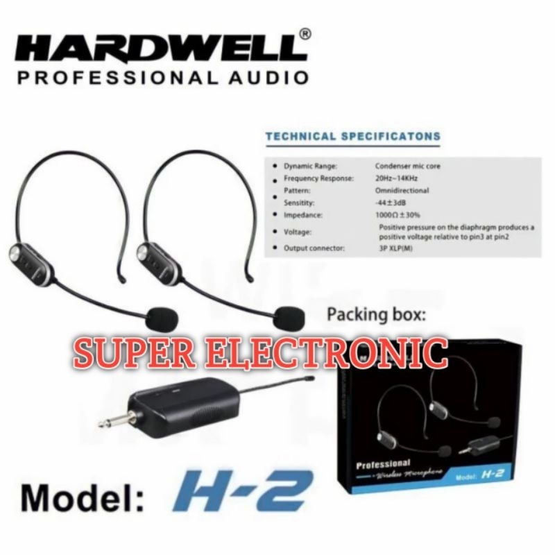 Mic Wireless Hardwell H2 clip on Original Hardwell H2 Clip on