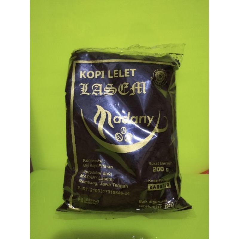 

Kopi Lelet Lasem Madany ( 200 g)