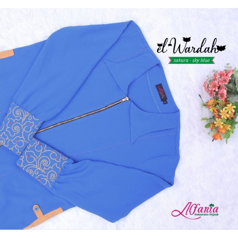 Gamis El Wardah Sky Blue