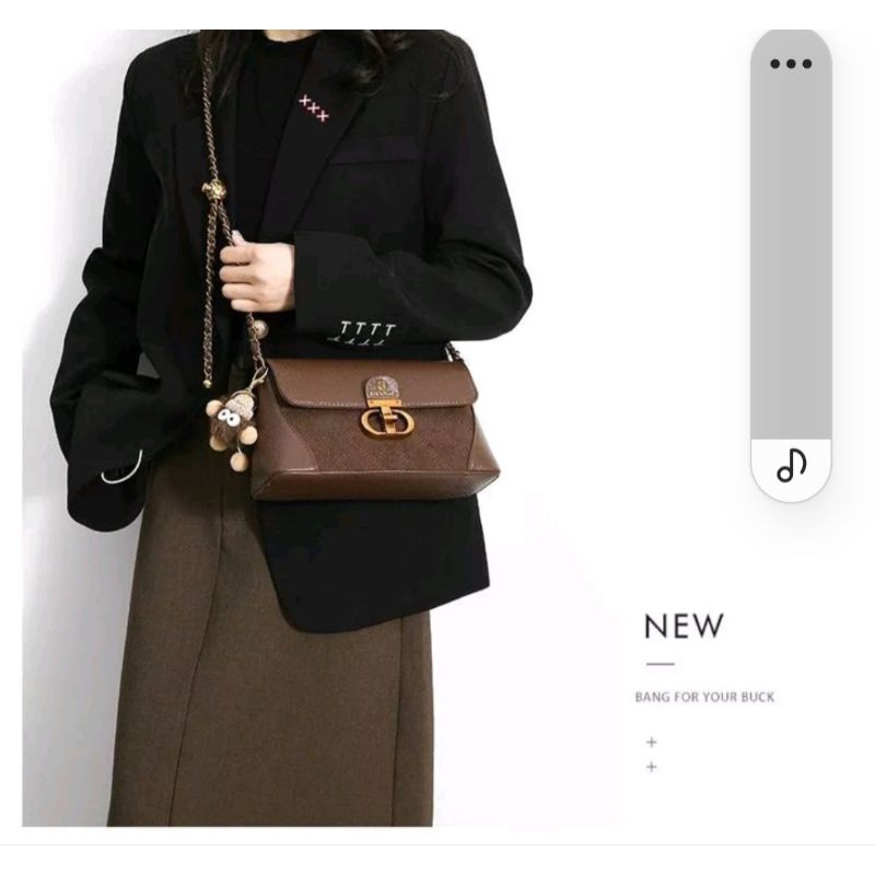 Tas Fashion Geoge Bandi Coklat