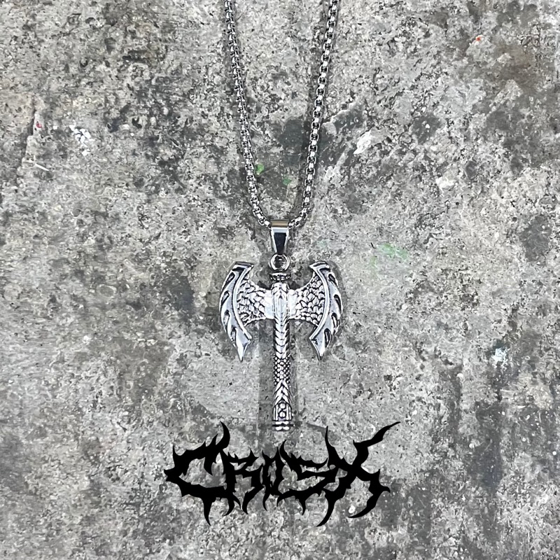 SAH NECKLACE / PEDANG SWORD KALUNG TENGKORAK SKULL NECKLACE / KALUNG CROSS SALIB KALUNG RANTAI HIP H
