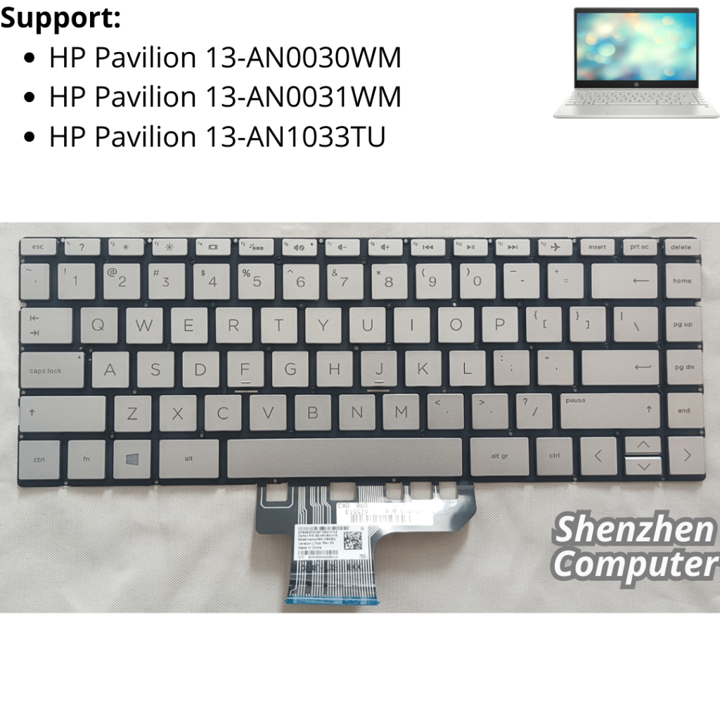 Keyboard HP Pavilion 13-AN0030WM 13-AN0031WM 13-AN1033TU new high quality