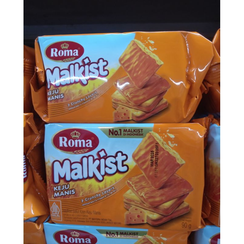 

biskuit roma malkist crackers rasa keju manis