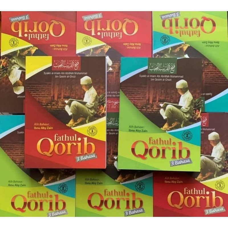 FATHUL QORIB SAKU / Terjemah fathul qorib 3 bahasa 2 jilid / Fathul qorib makna pegon / buku pesantr
