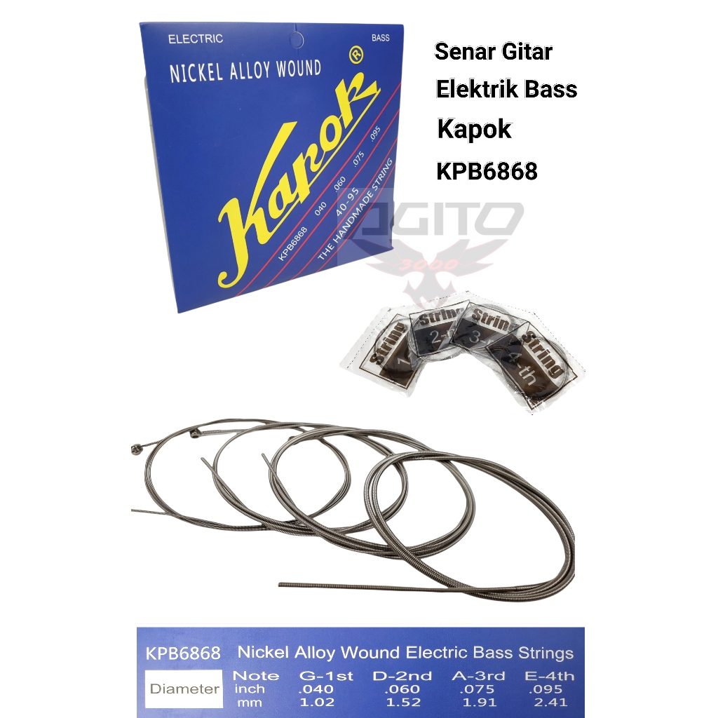 Senar Gitar Listrik Bass Kapok KPB 6868 ORI
