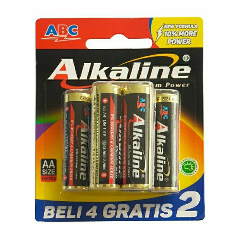 Baterai ABC ALKALINE AA A2 Baterai 1.5V Baru Bekas Batrai Batrei Baterei Batre Batere Battery Bateray Batray