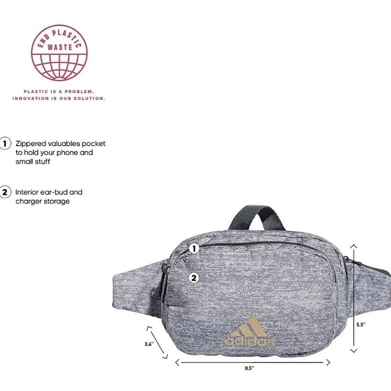 TAS PINGGANG ORIGINAL ADIDAS ESSENTIAL WAIST BAG TAS SLEMPANG