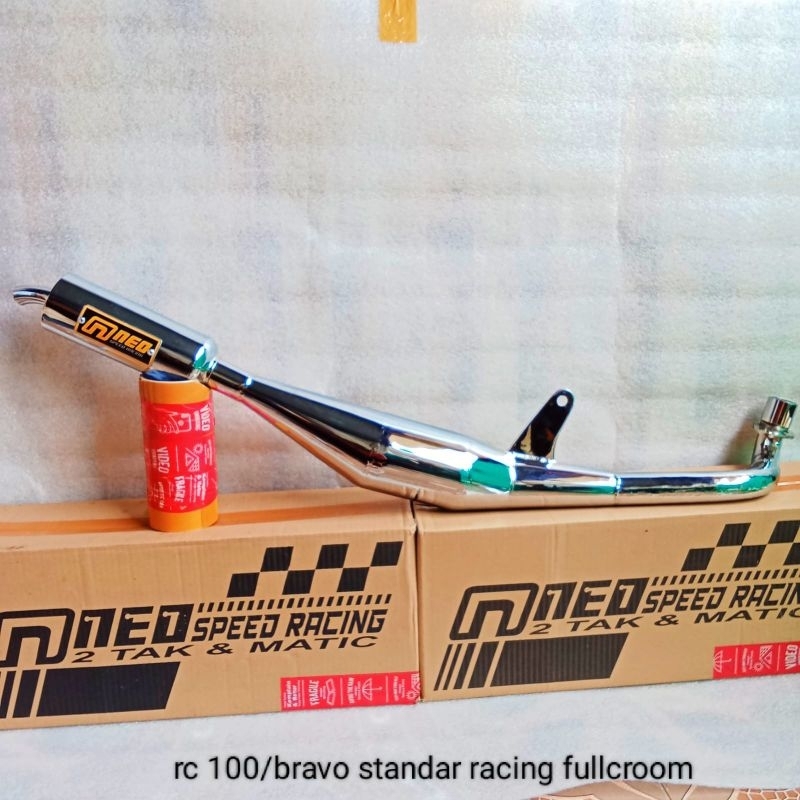 Knalpot Suzuki Rc 80 Rc 100 Bravo Standar Racing full Croom