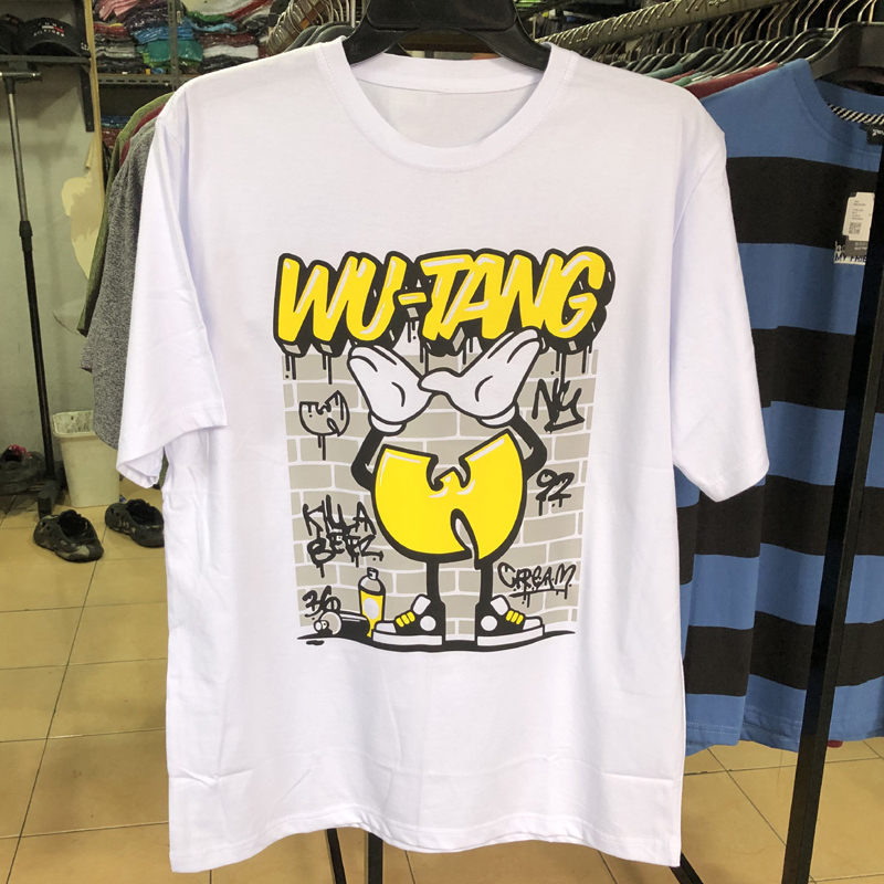 Kaos Vintage Wu-Tang Clan Wutang Hip Hop Tshirt 100% Cotton White