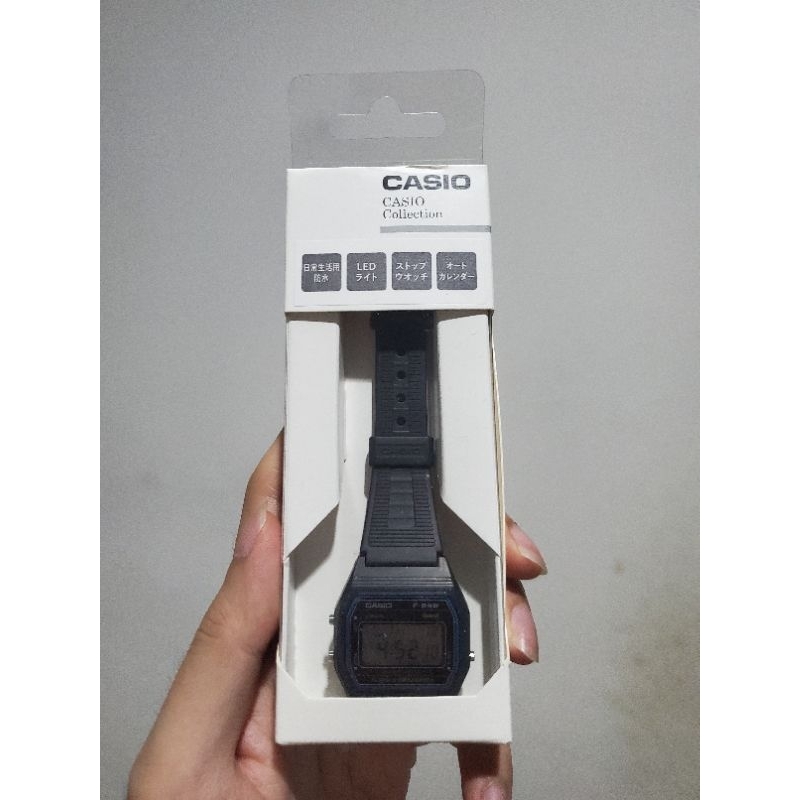 Jam Tangan Casio F-84W F84W Men Digital Watch Alarm Water Resist Asli