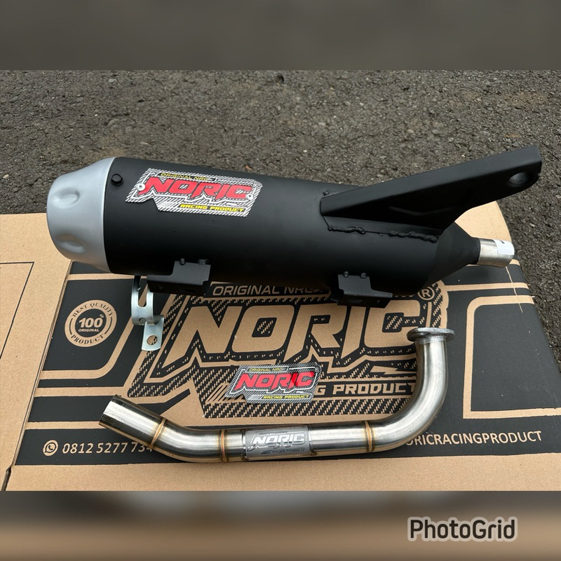 [NORIC ORIGINAL] END MUFFLER Mio m3/Mio S/Mio Z/Mio gears/Fino125/SoulGT125/Freego Standar Racing