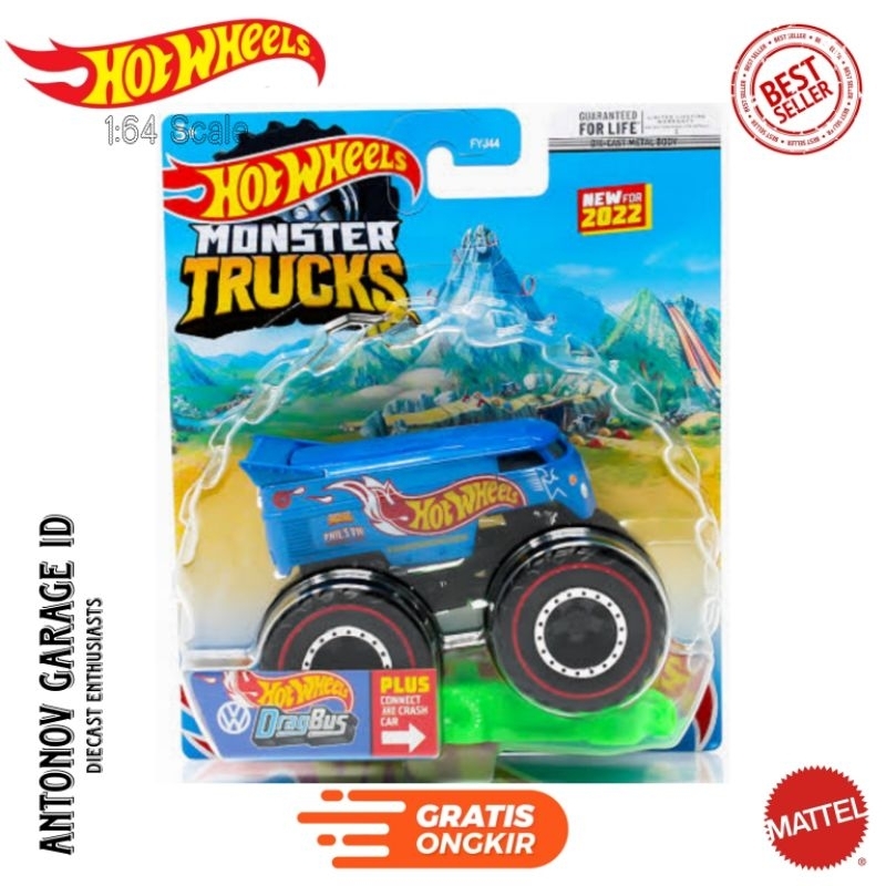 Hot Wheels Monster Trucks VW Drag Bus Super Treasure Hunt THS Limited