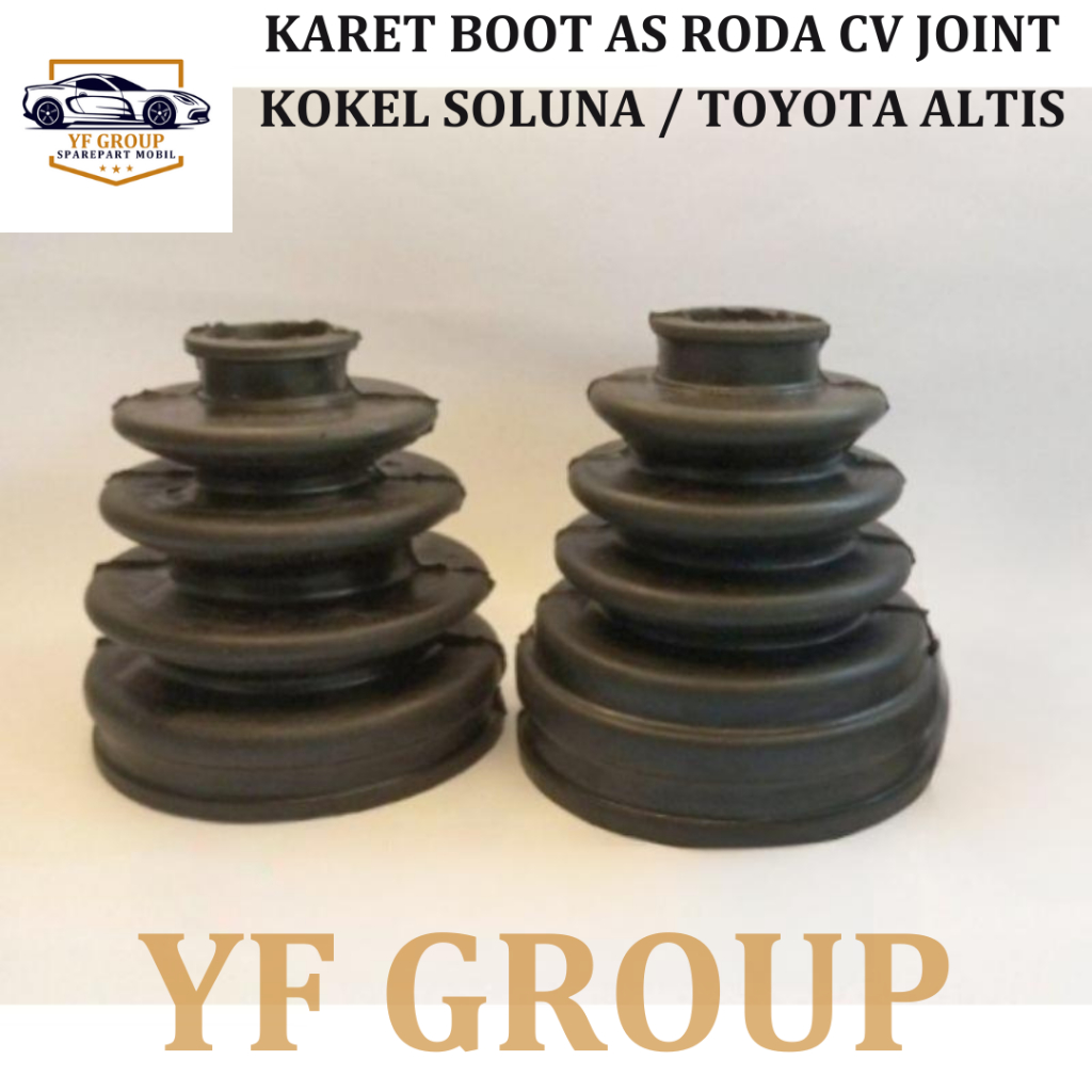 SPAREPART MOBIL KARET BOOT AS RODA CV JOINT KOKEL SOLUNA / TOYOTA ALTIS