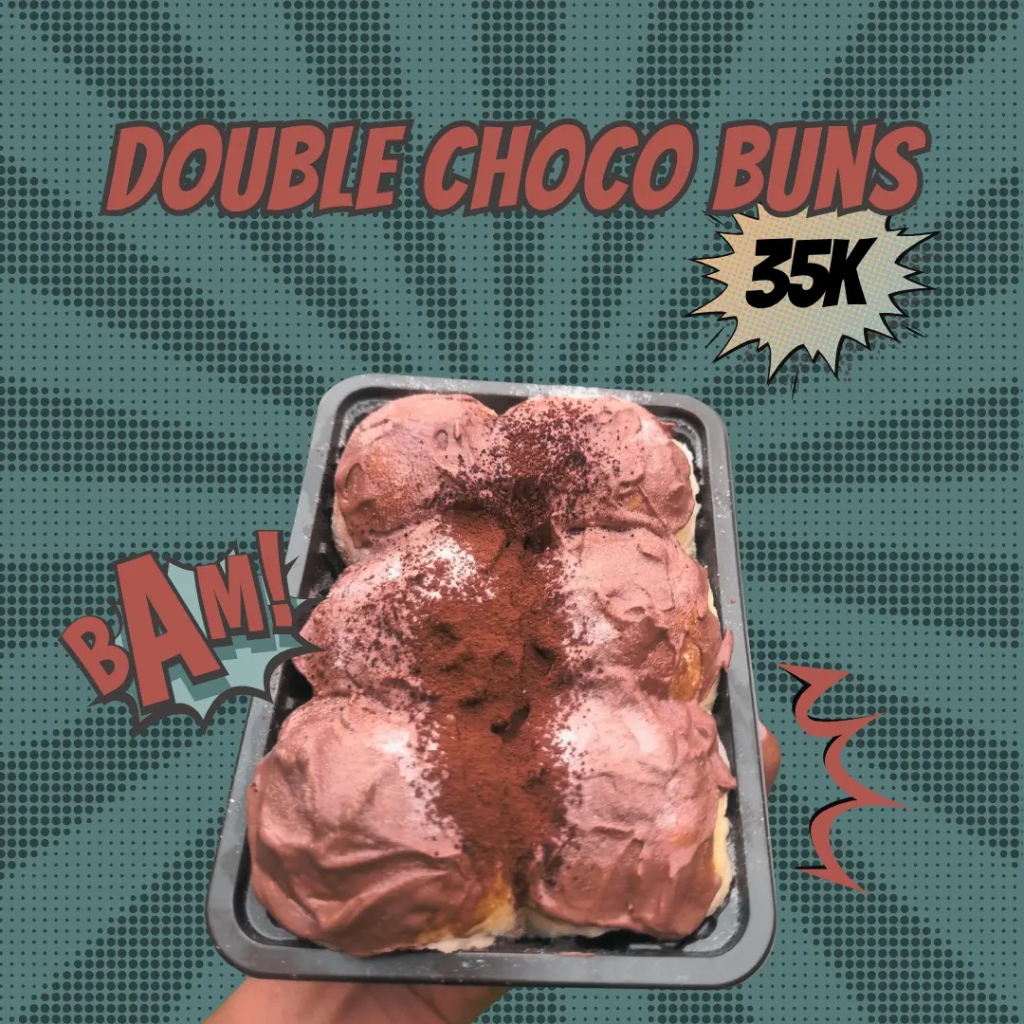 

DOUBLE CHOCO MILK BUN - HOMEMADE BUN