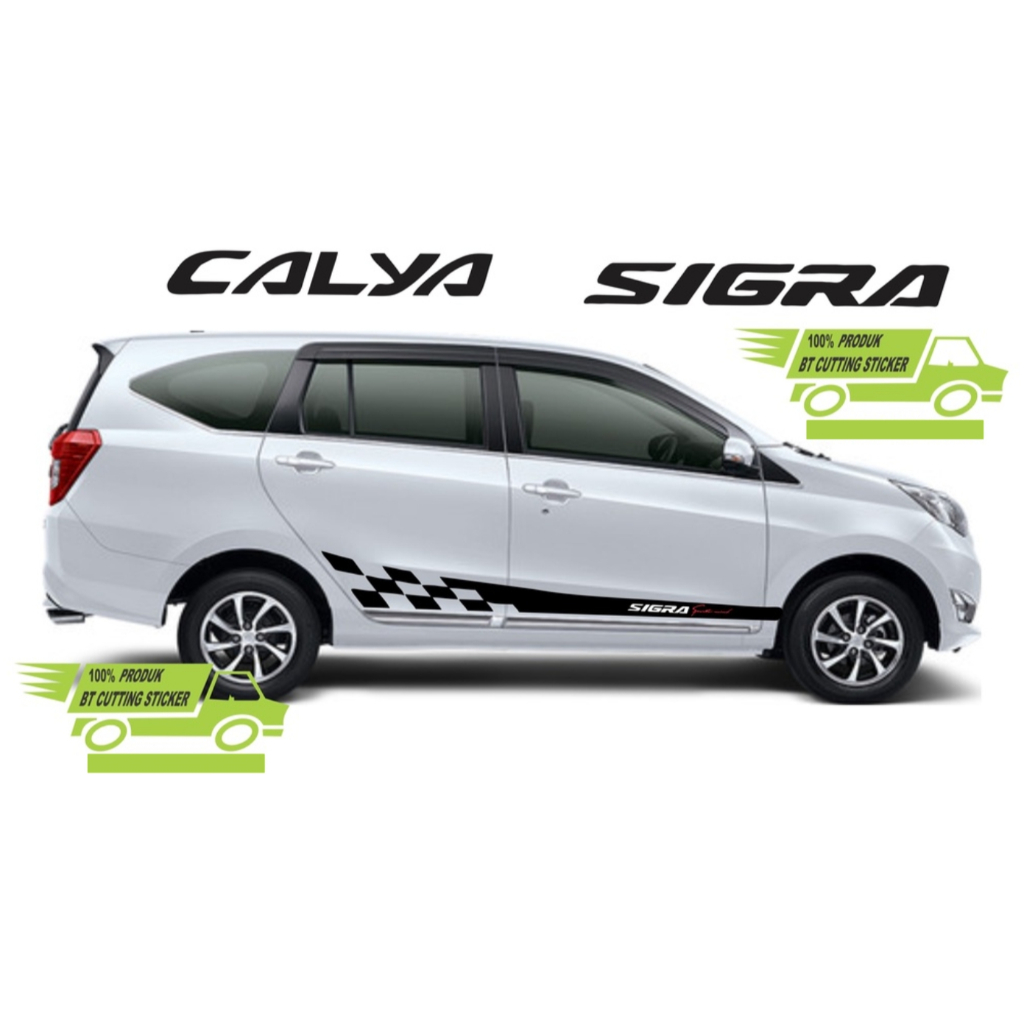 Sticker mobil toyota calya daihatsu sigra sticker mobil toyota calya sticker keren variasi stiker