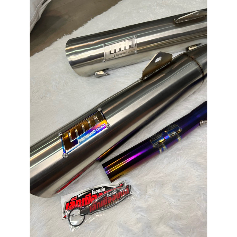 Knalpot stainlees Leheran Titanium Wave 125 By LMN Thailand karisma supra 125 kirana