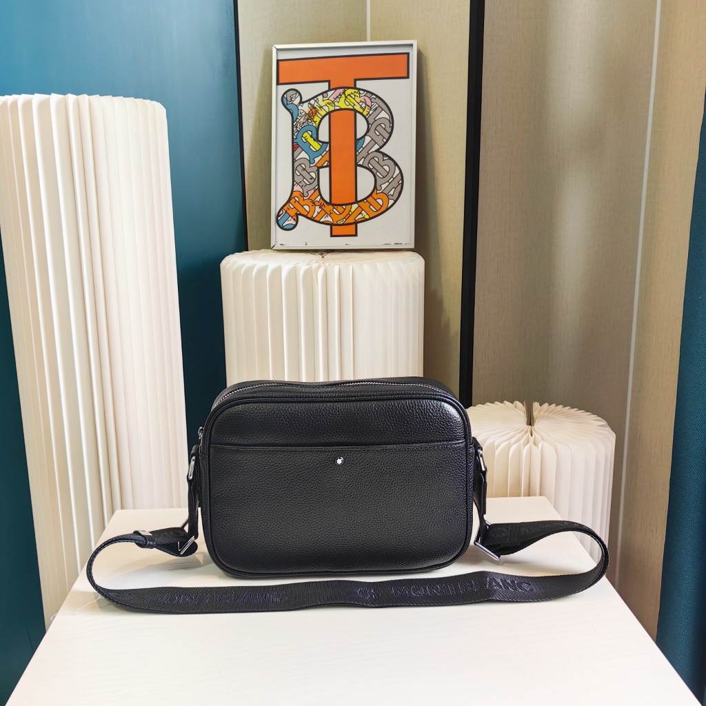 Tas Selempang Bahu Pria Kasual Internasional Montblanc Baru Tas Pria Kulit Sapi
