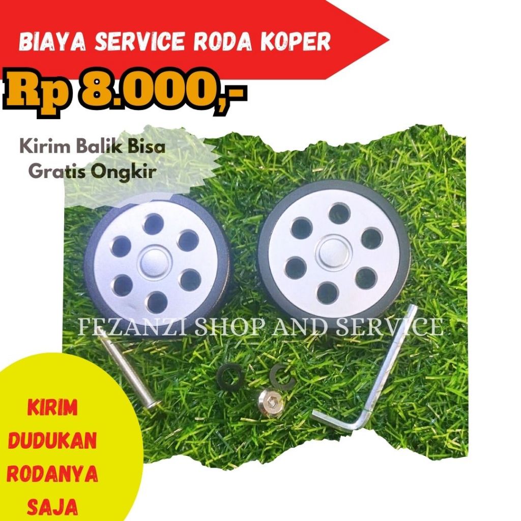 NEW RODA KOPER REPLACEMENT 6CM LOBANG 6