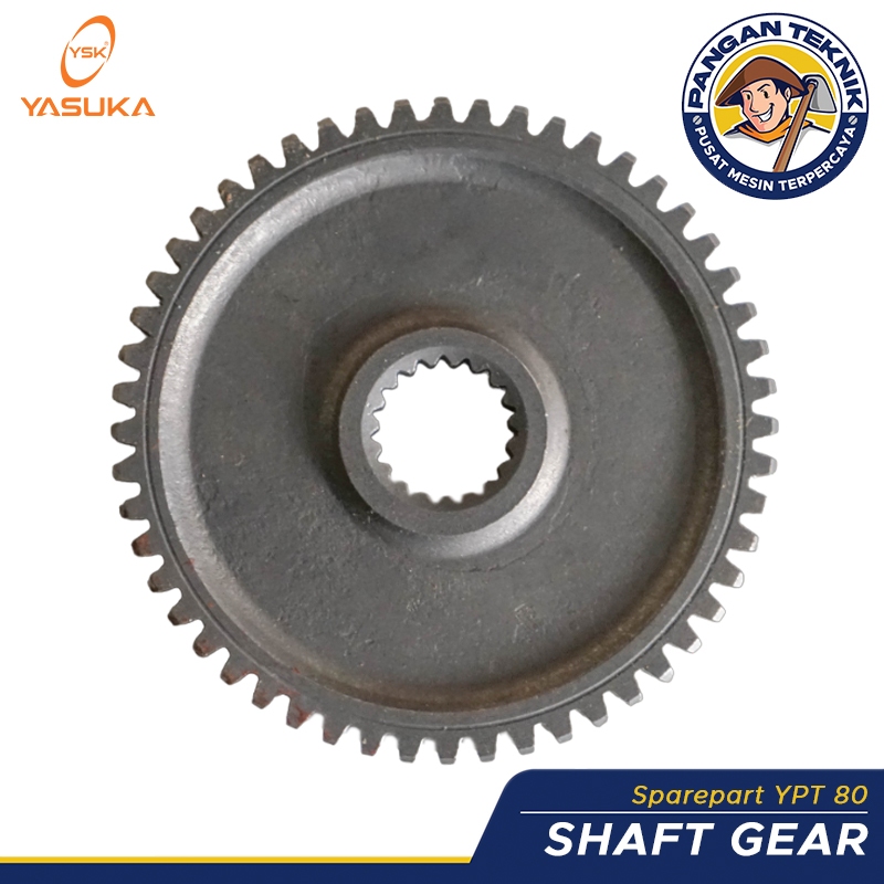 SHAFT GEAR YPT 80 | SPAREPART MESIN BAJAK YPT80 YASUKA