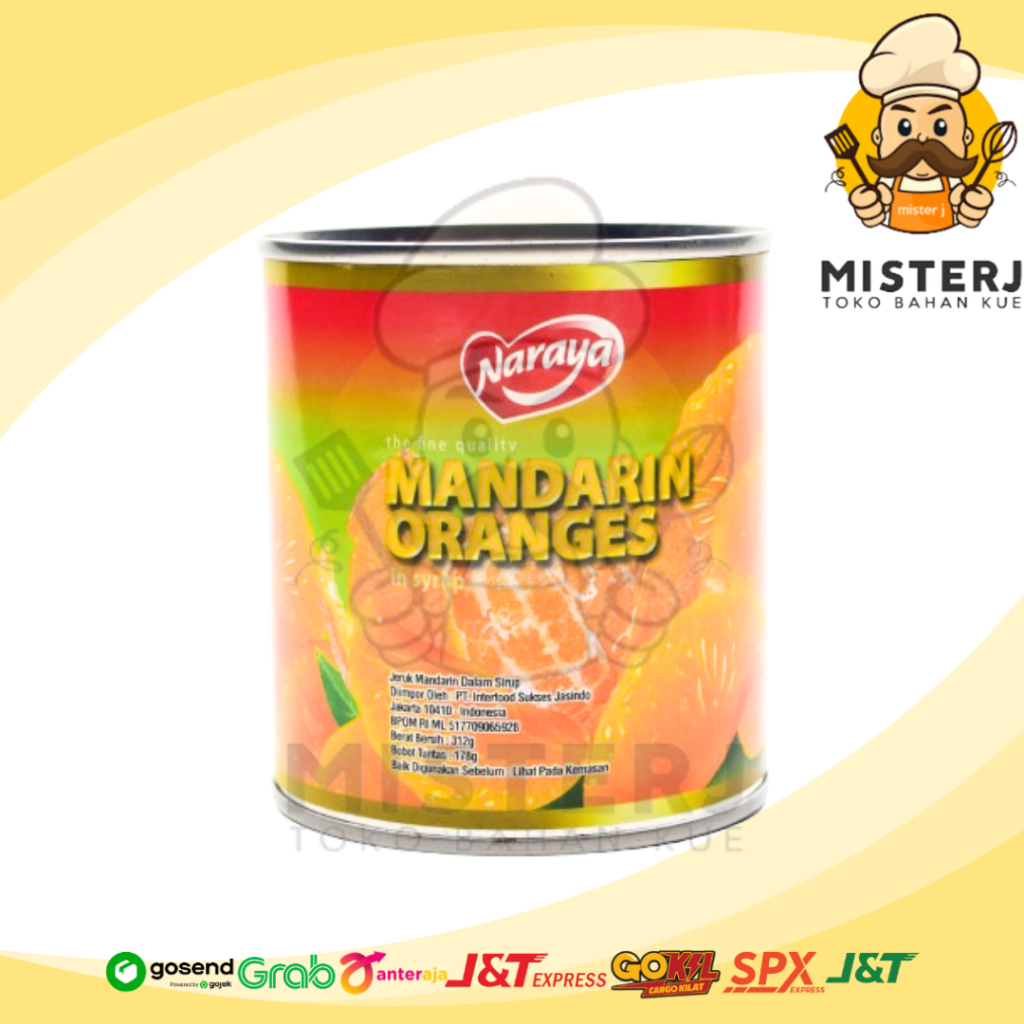 

Naraya | Mandarin Orange 312gr | Kemasan Kaleng